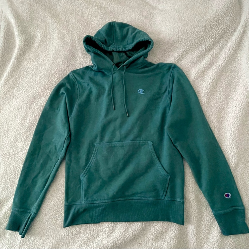 Champion Teal Powerblend Hoodie size S
